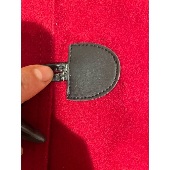 Tommy Hilfiger Red Faux Fur Hooded Jacket M - Picture 9 of 16